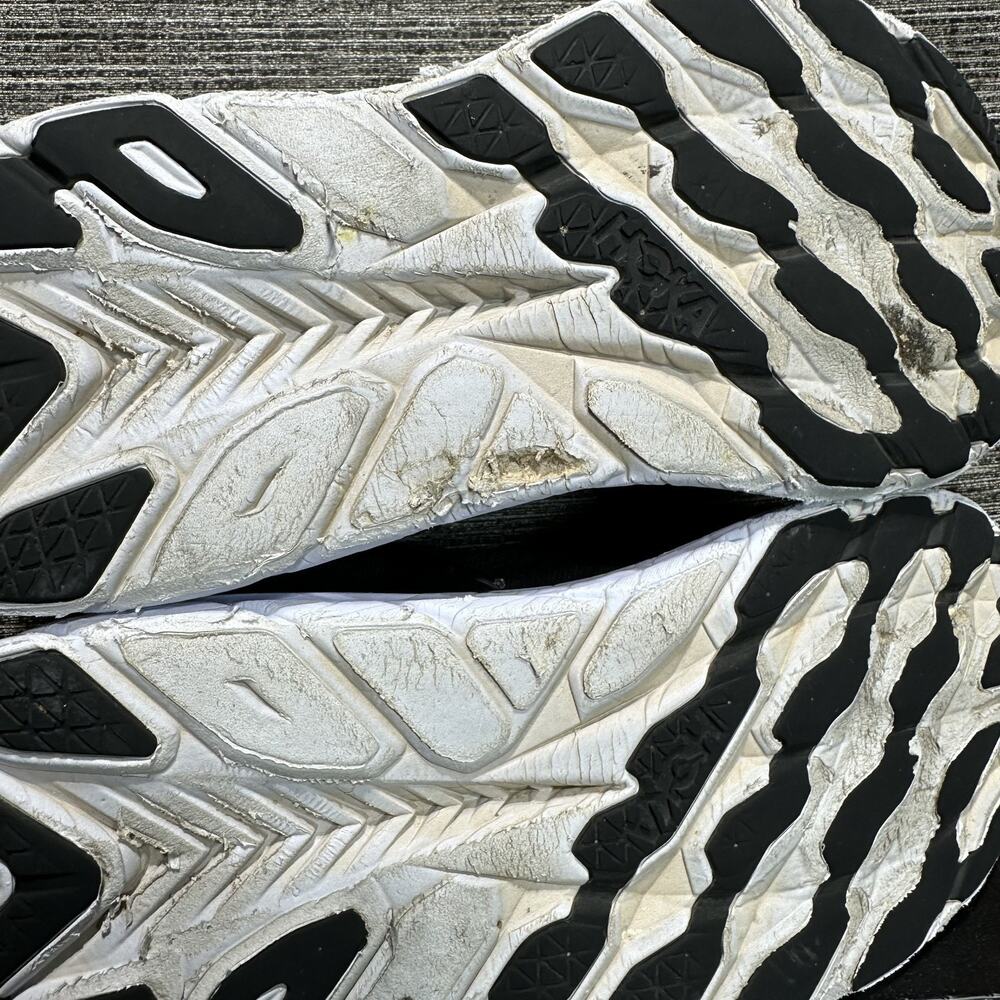 HOKA Clifton 8 Black White Road Running Shoes Sneakers 1119393 BWHT - Men's 11 - Picture 15 of 16